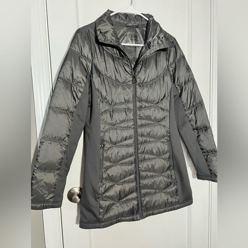 Sale Packable Puffer Long Lightweight Coat Grey